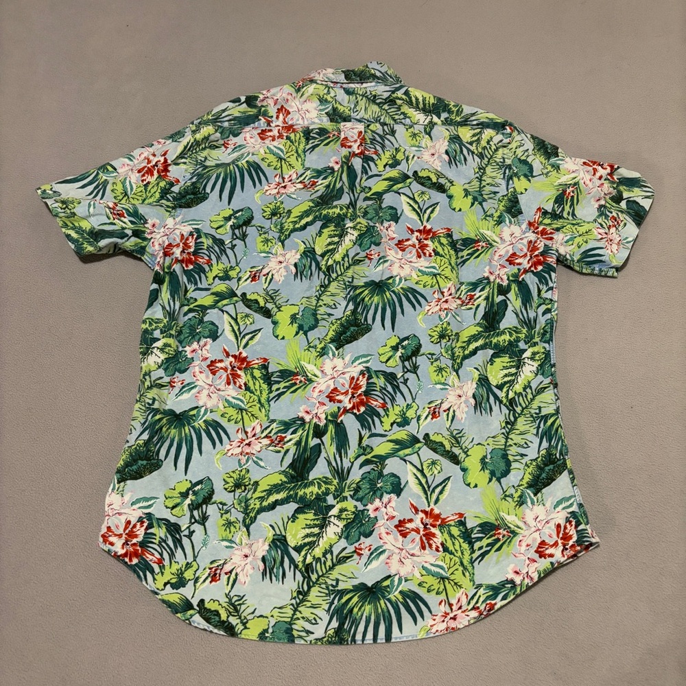 Polo Ralph Lauren Hawaiian Shirts Mens Large Slim Fit Floral Summer Casual - Picture 5 of 6